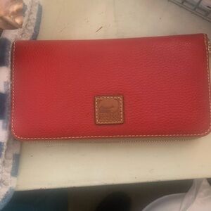 Dooney & Bourke Red Leather Wallet